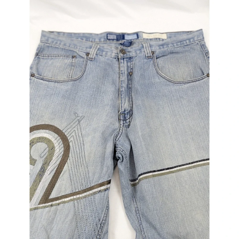 Southpole Jeans Mens 38x32 Baggy Relaxed Y2K Distressed Hip Hop Street Wear Wide